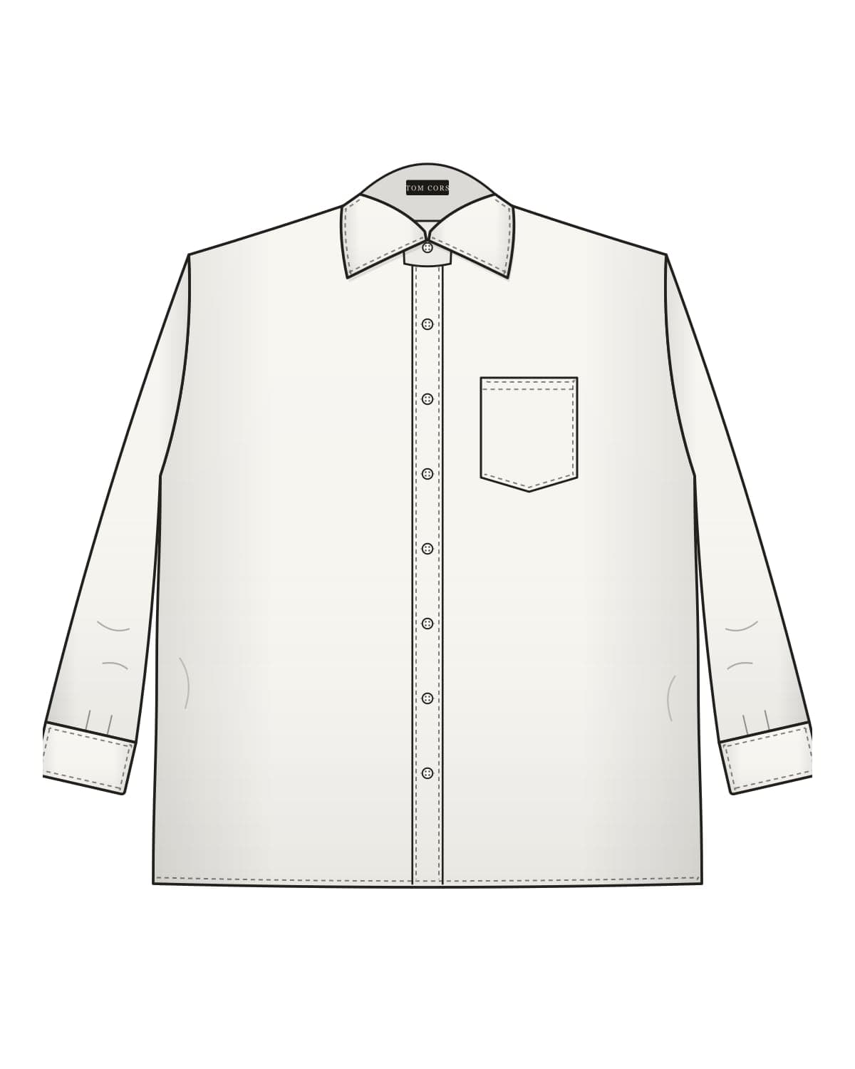 Kadın Oversize Gömlek — Beyaz