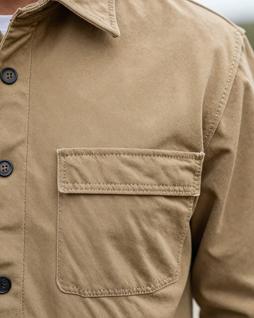 Twill Overshirt — detay