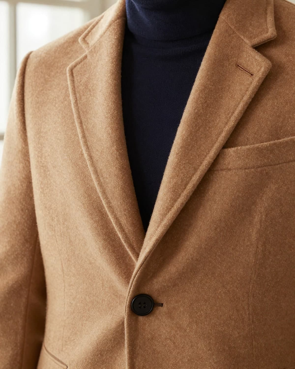 Notch-lapel coat