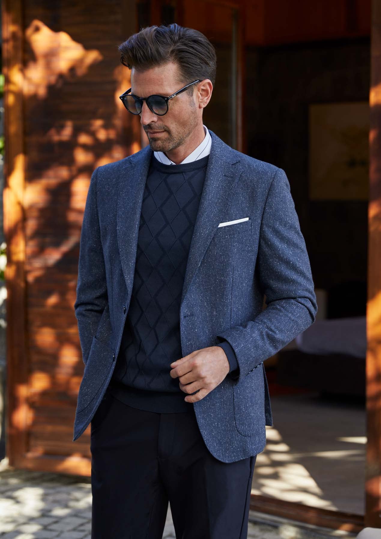 Tüvit Blazer — Lacivert tüvit (1/2)