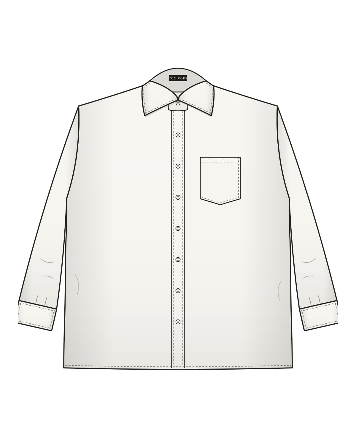 Kadın Oversize Gömlek — Beyaz (1/3)