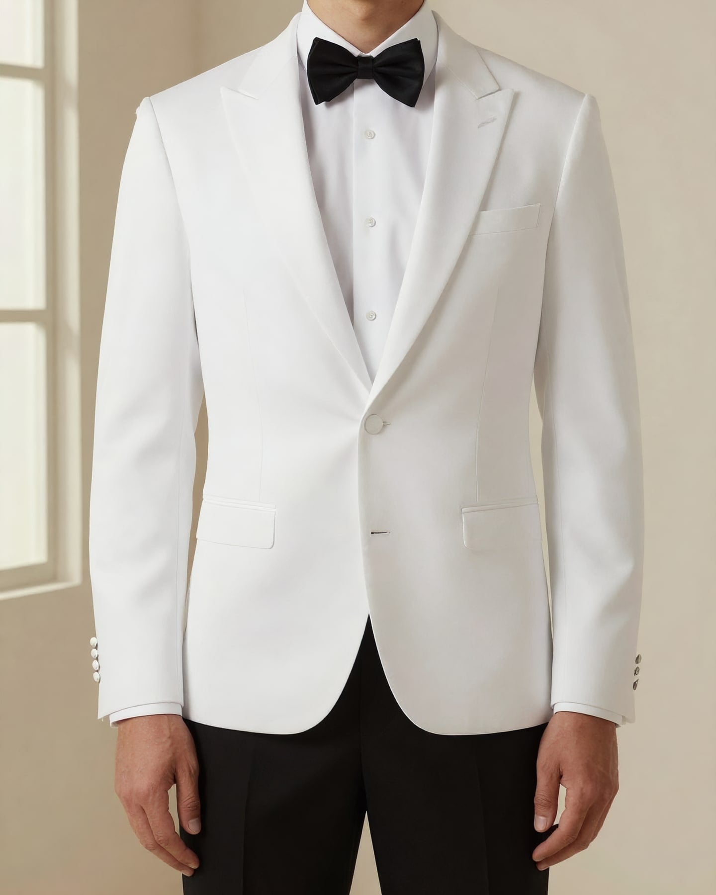 Tuxedo Shirt — on model